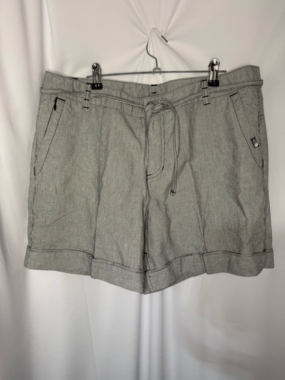The North Face womens Light Gray Drawstring Shorts